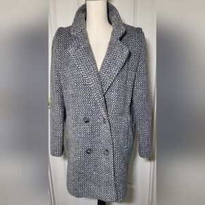 Vintage Forecaster of Boston Wool Tweed Coat USA Made Double Breasted 5/6